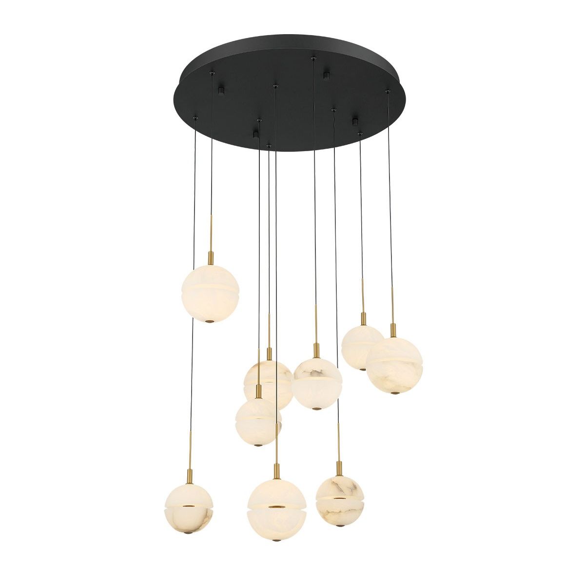Lib & Co. Canada - 12372-02 - LED Chandelier - Corfu - Black