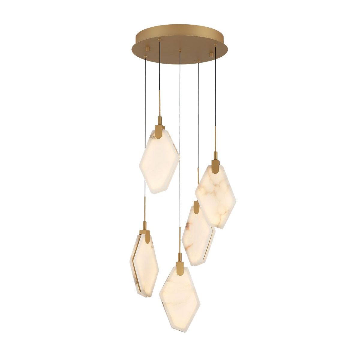 Lib & Co. Canada - 12382-030 - LED Chandelier - Kosmos - Painted antique brass