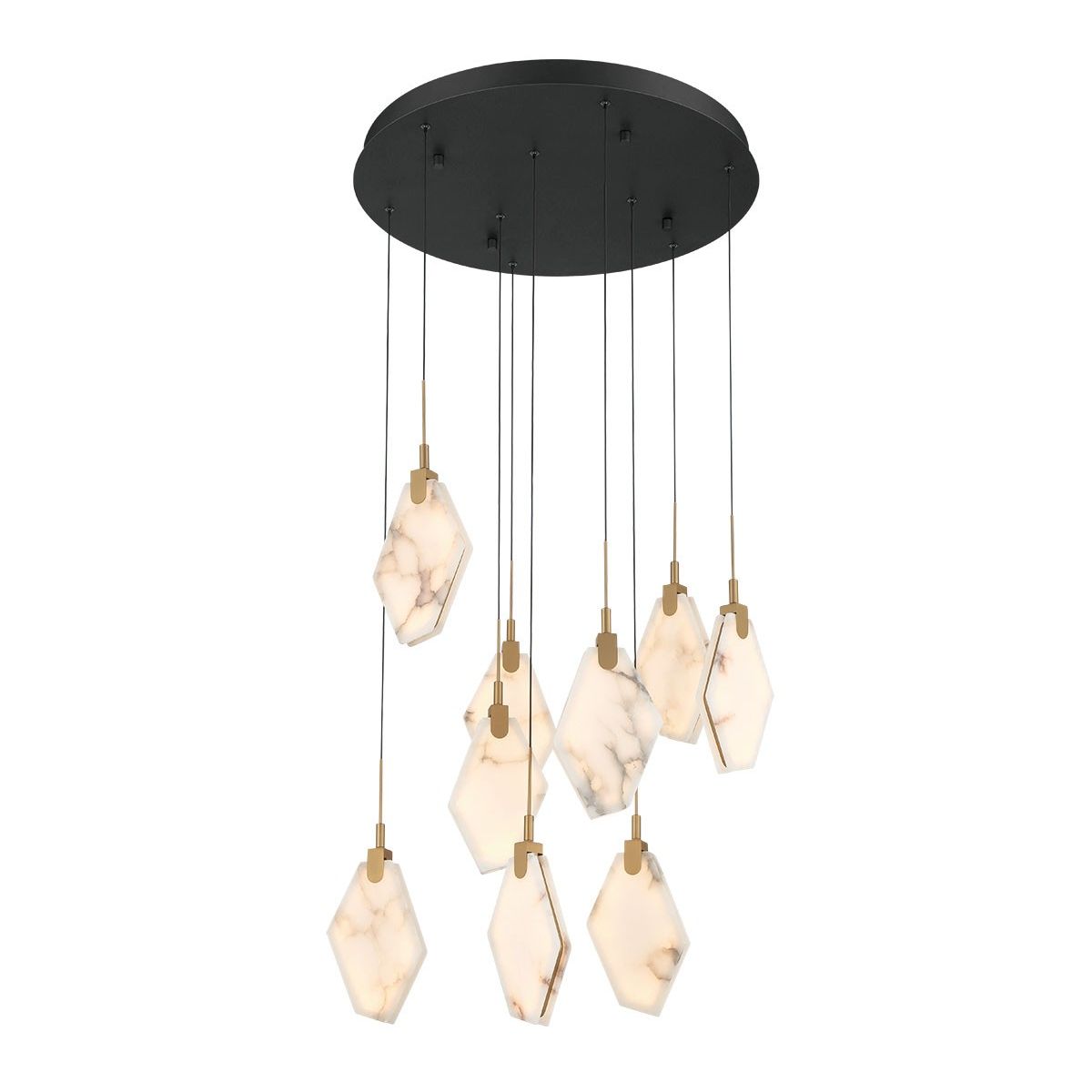 Lib & Co. Canada - 12383-02 - LED Chandelier - Kosmos - Black