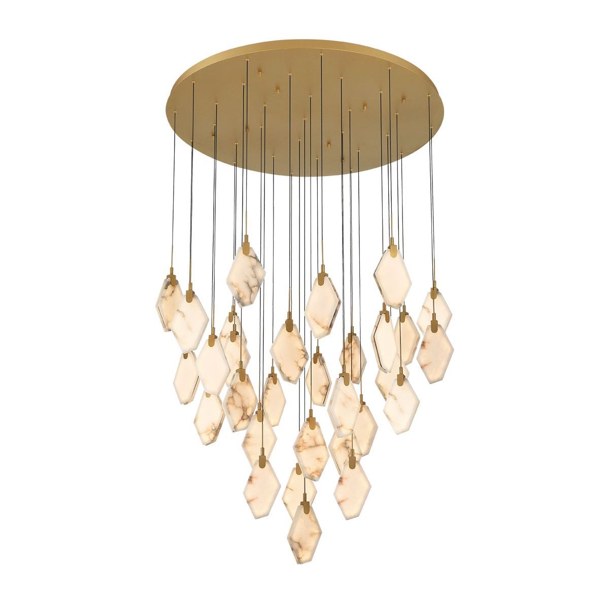 Lib & Co. Canada - 12385-030 - LED Chandelier - Kosmos - Painted antique brass