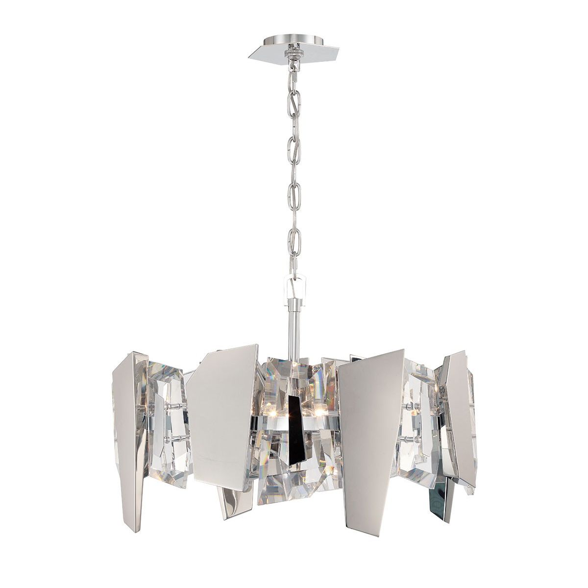 Lib & Co. Canada - 12405-01 - Four Light Convertible Ceiling Mount/Pendant - Castellana - Chrome