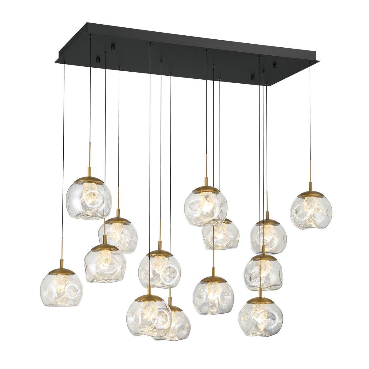 Lib & Co. Canada - 12446-02 - LED Chandelier - Camerino - Matte black