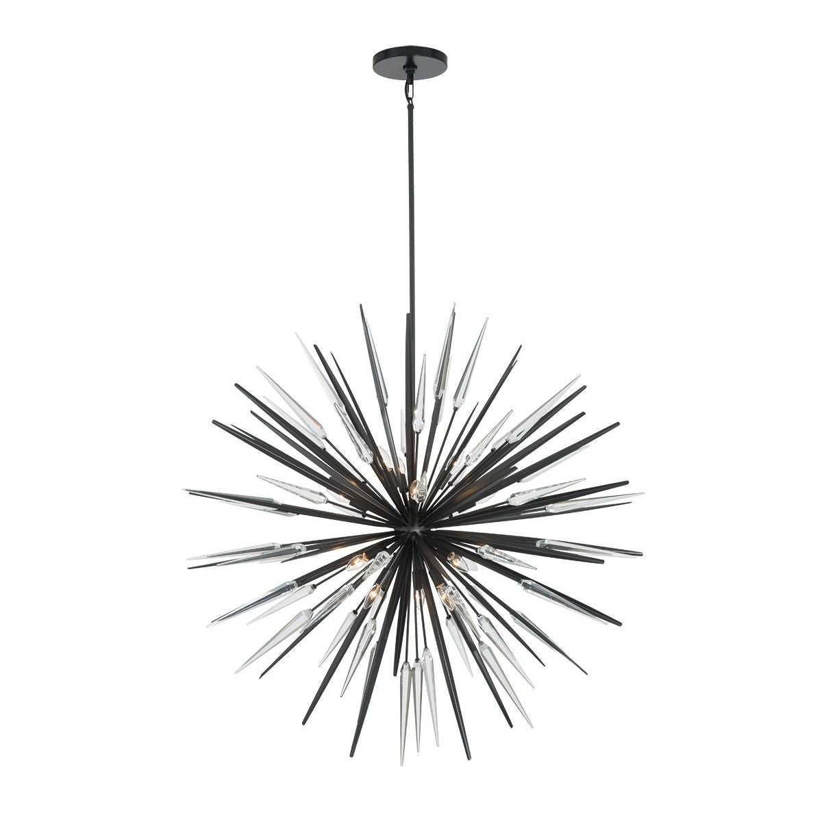 Lib & Co. Canada - 12432-06 - 14 Light Chandelier - Pragma - Metallic black
