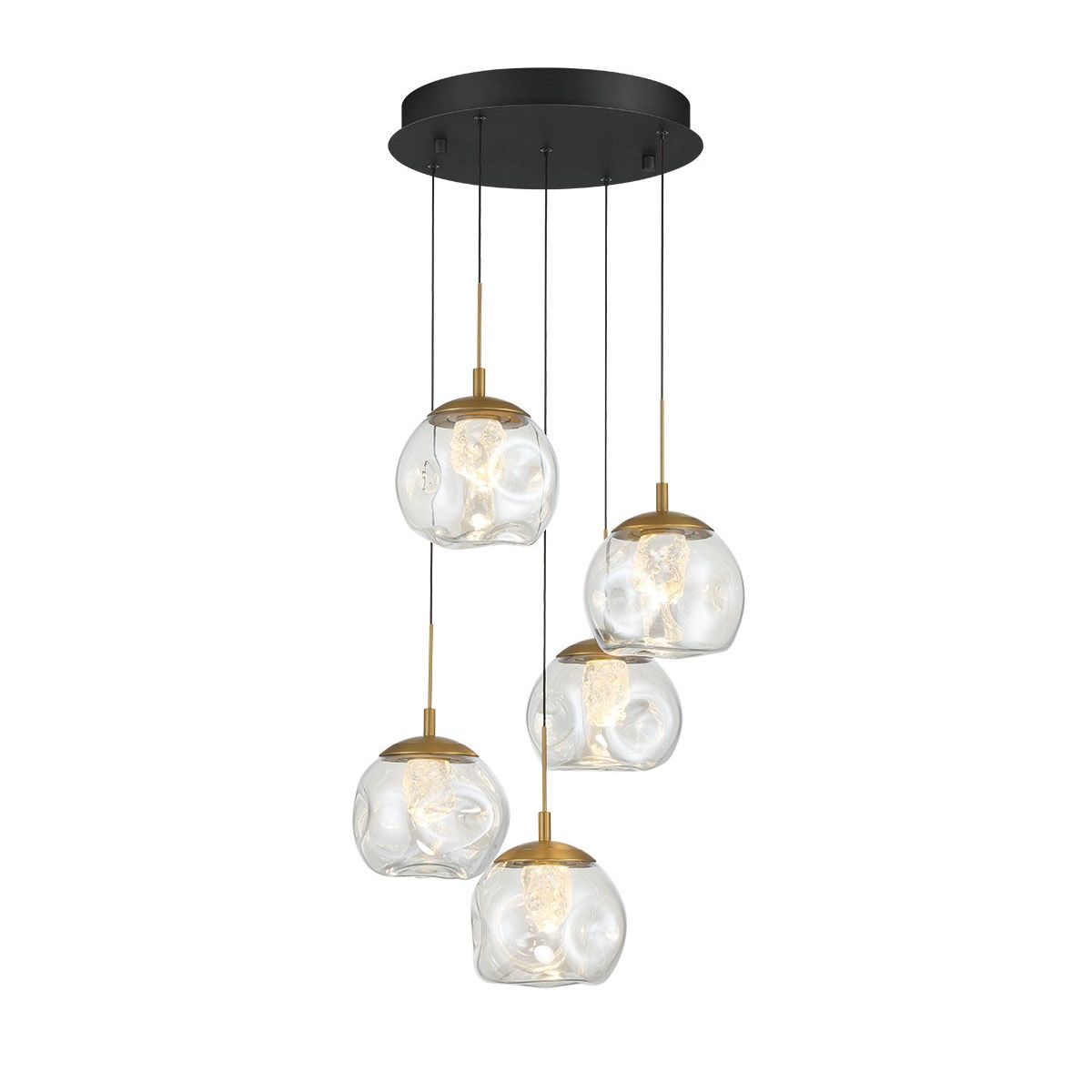 Lib & Co. Canada - 12440-02 - LED Chandelier - Camerino - Matte black