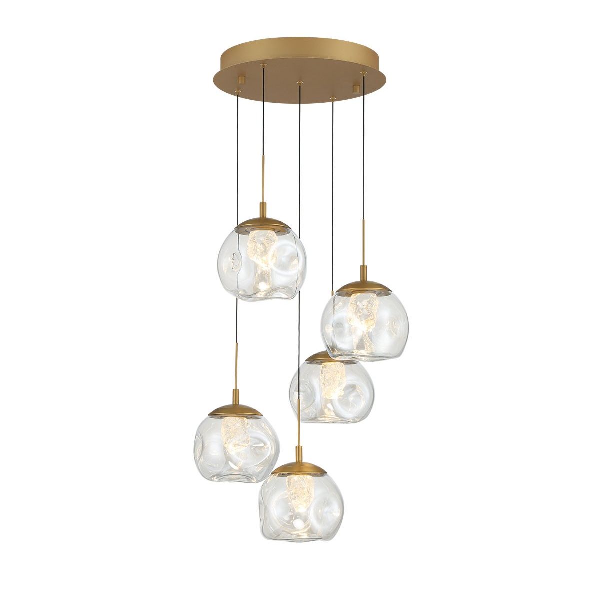 Lib & Co. Canada - 12440-030 - LED Chandelier - Camerino - Painted antique brass