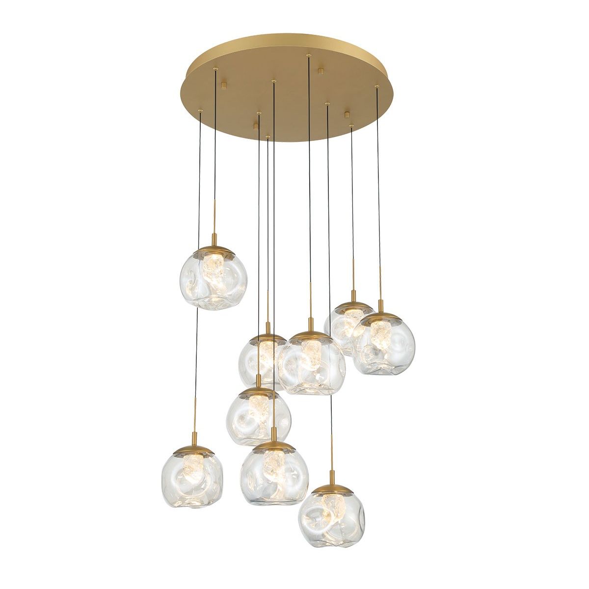 Lib & Co. Canada - 12441-030 - LED Chandelier - Camerino - Painted antique brass