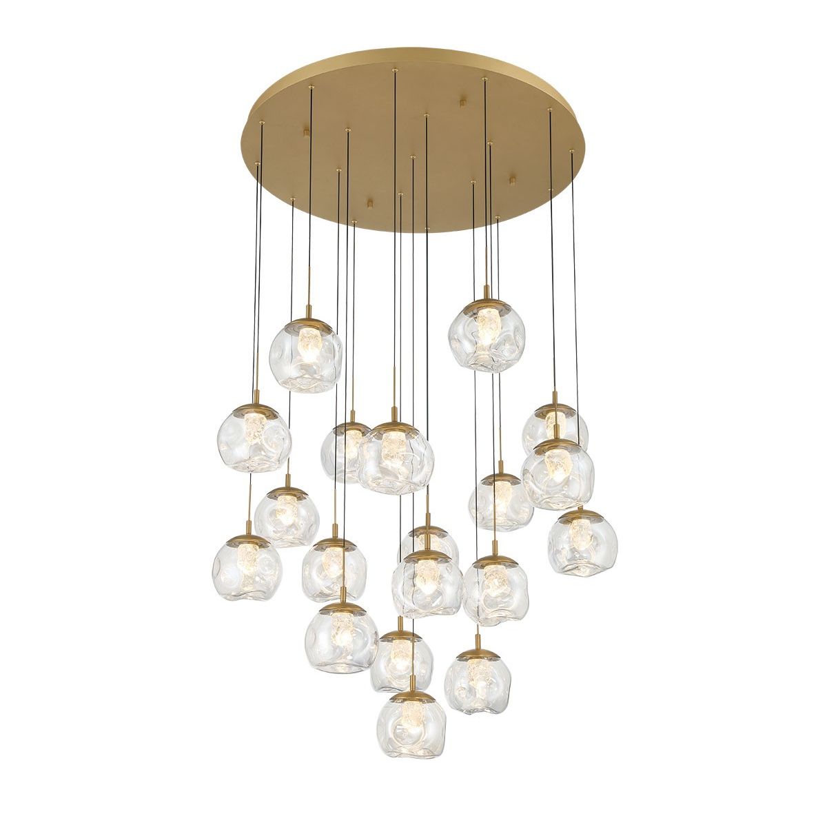 Lib & Co. Canada - 12442-030 - LED Chandelier - Camerino - Painted antique brass