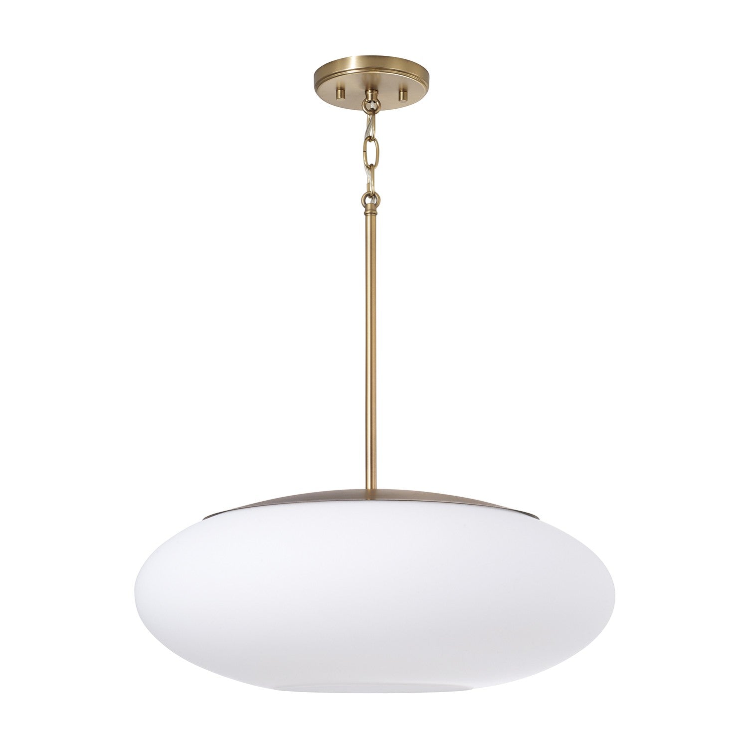 Éclairage Capital - 360511AD - Une lampe Suspension - Soren - Laiton vieilli