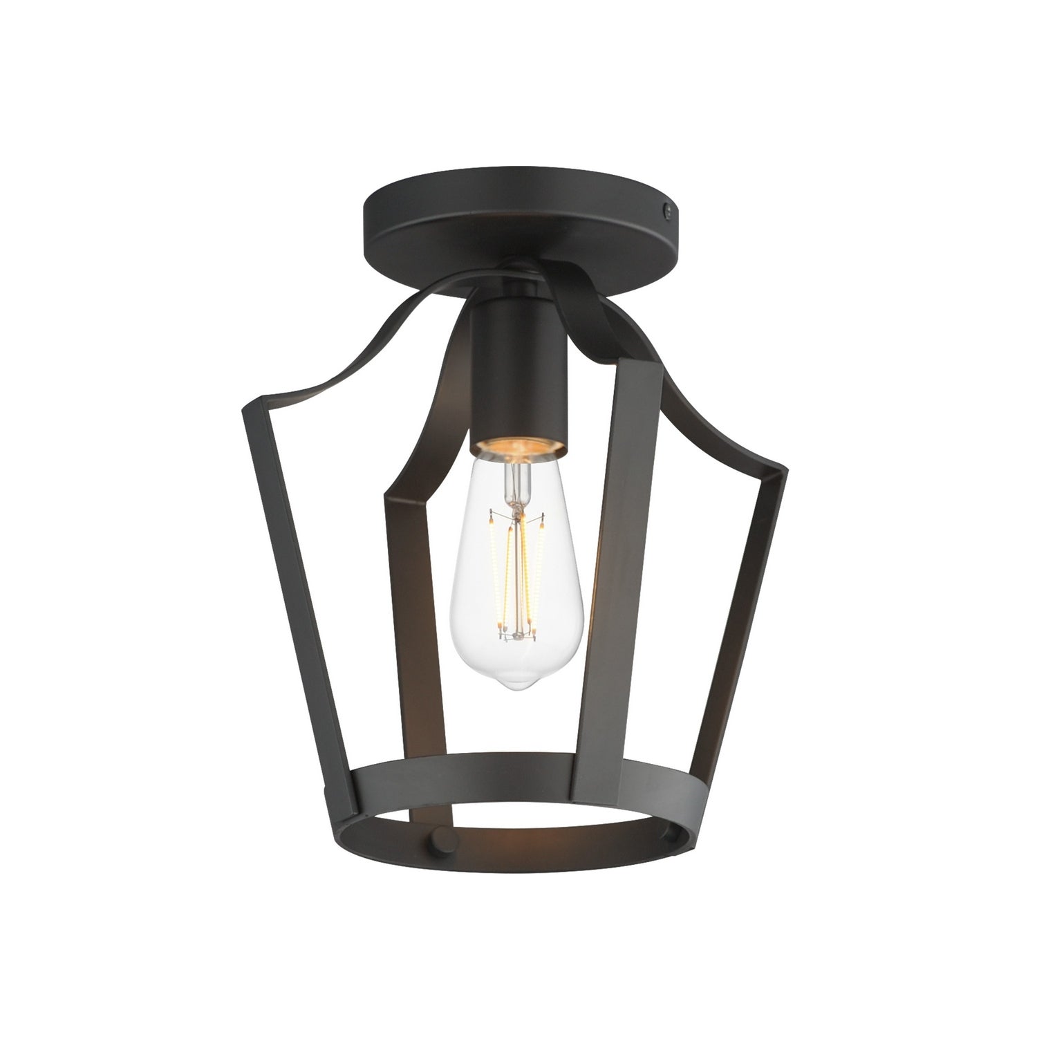 Éclairage Maxim 10421BK Arden Suspension / Semi-affleurant noir