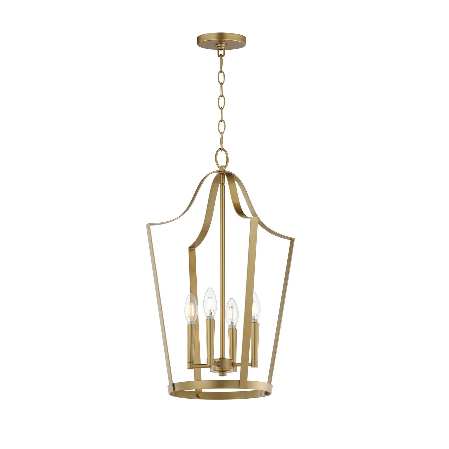 Éclairage Maxim 10424NAB Arden Suspension en naturel Laiton vieilli