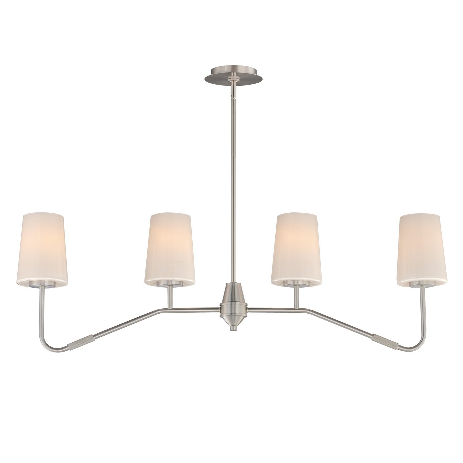 Maxim Lighting 12697WTSN Durham Linear Chandelier in Satin Nickel