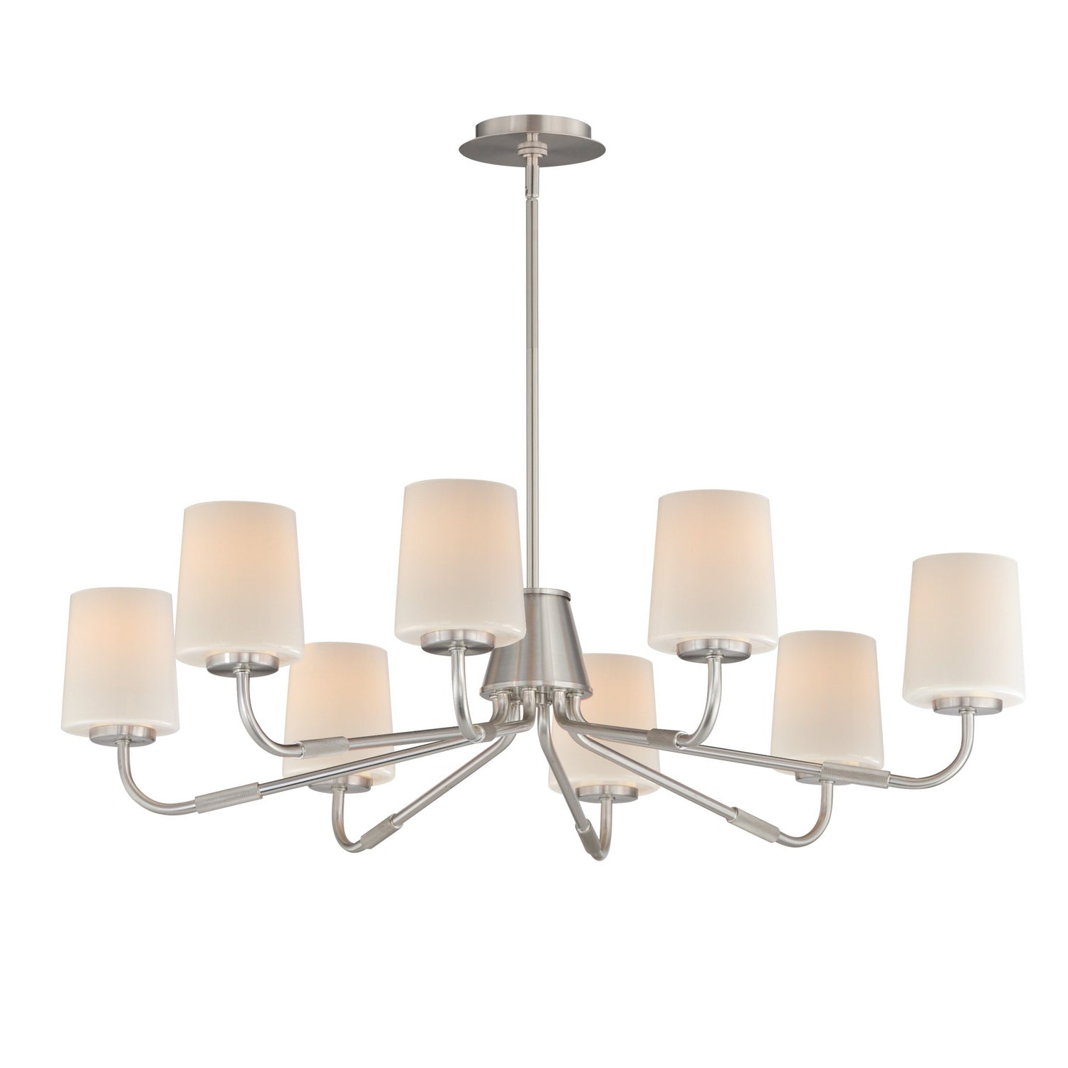 Maxim Lighting 12698WTSN Durham Chandelier in Satin Nickel