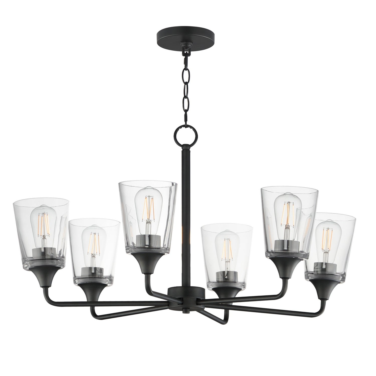Maxim Lighting 12876CLBK Hudson Chandelier in Black