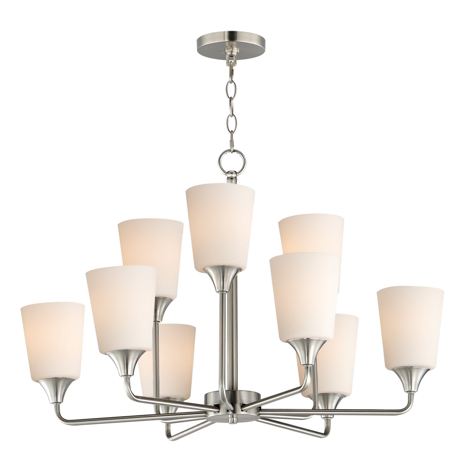 Maxim Lighting 12879SWSN Hudson Chandelier in Satin Nickel