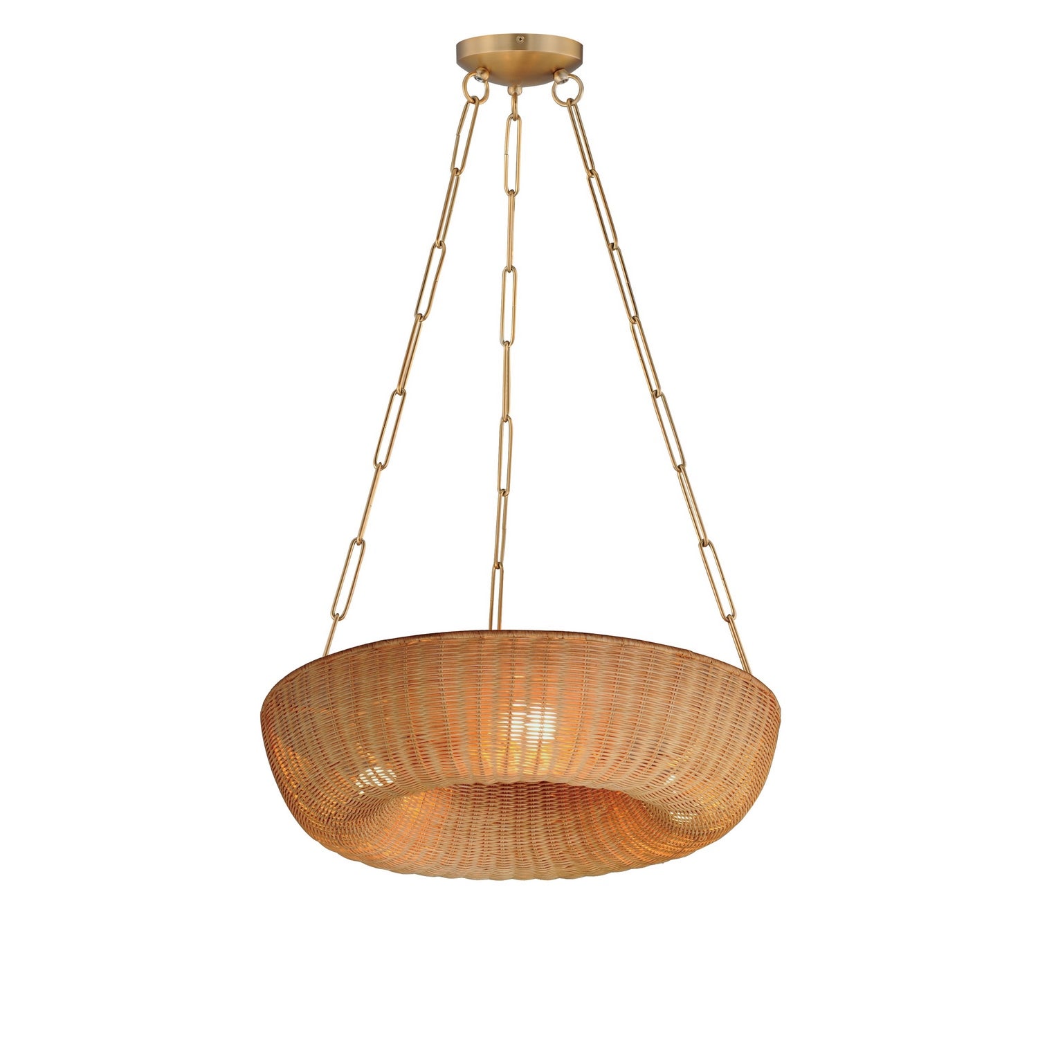 Maxim Lighting 14312NANAB Bower Pendant in Natural Aged Brass