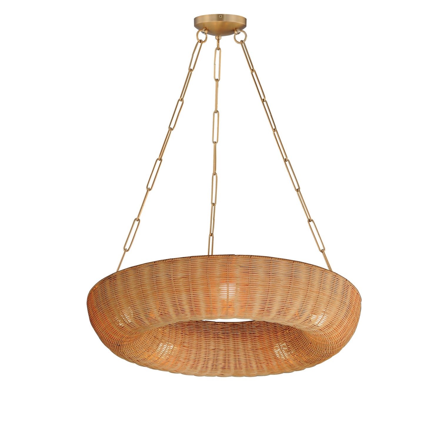Maxim Lighting 14313NANAB Bower Pendant in Natural Aged Brass