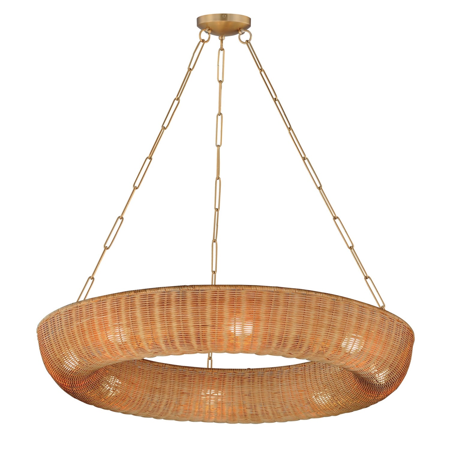 Maxim Lighting 14314NANAB Bower Pendant in Natural Aged Brass