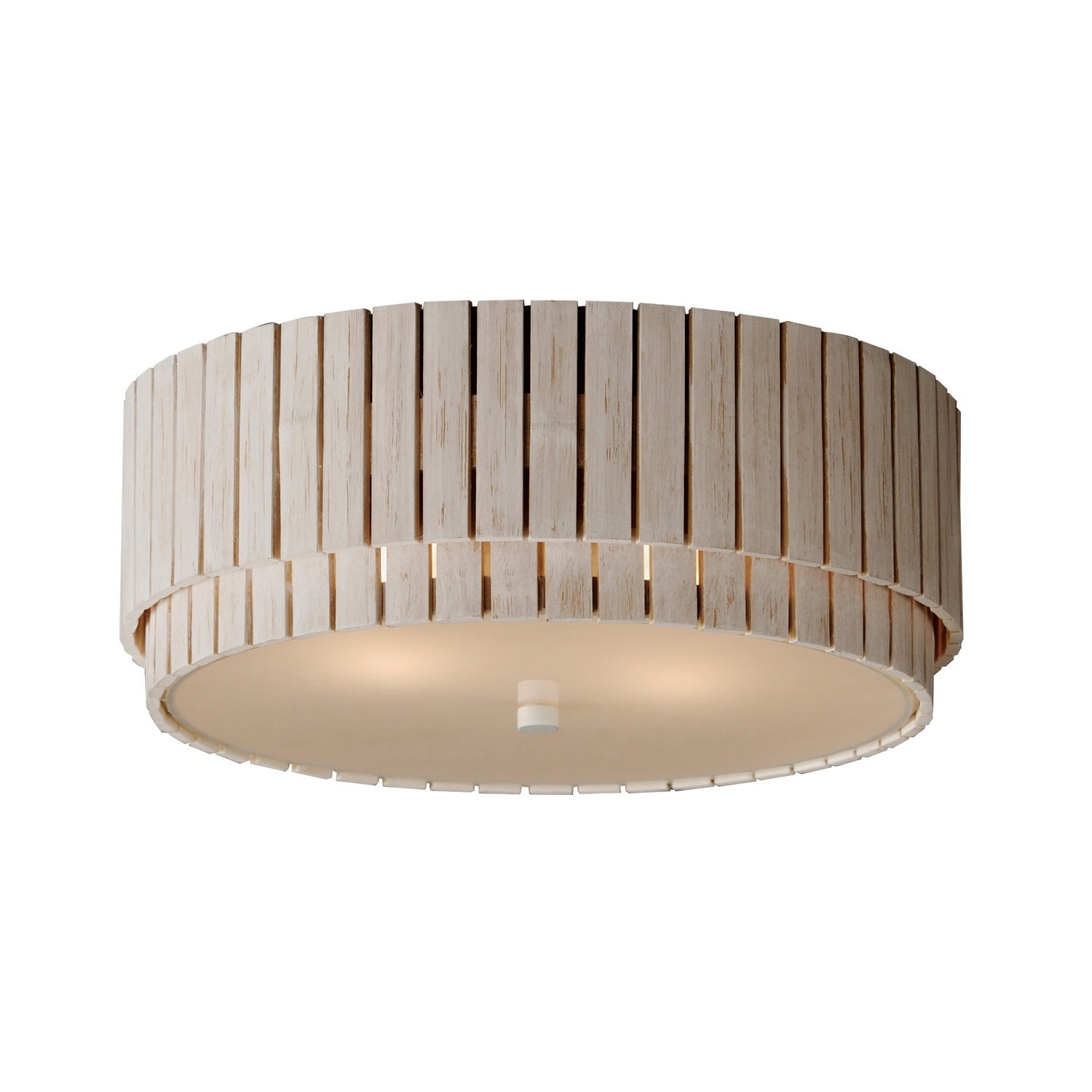 Maxim Lighting 14459WWTEC Satori Flush Mount in Ecru