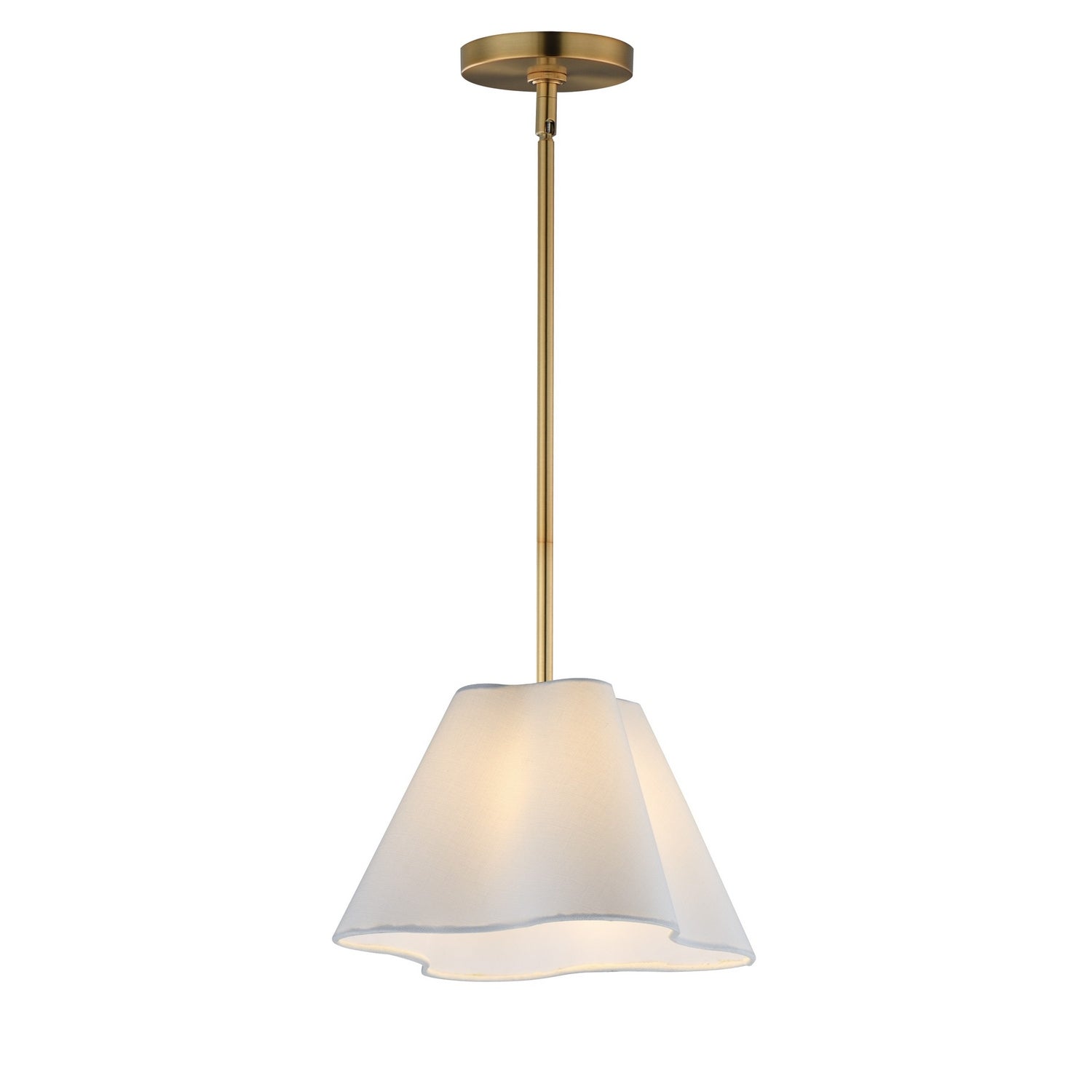 Maxim Lighting 18101WTNAB Saxon Pendant in Natural Aged Brass