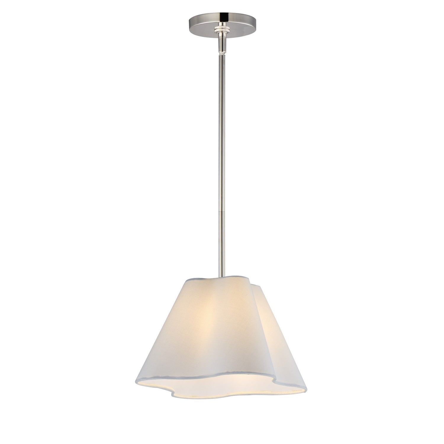 Maxim Lighting 18101WTPN Saxon Pendant in Polished Nickel