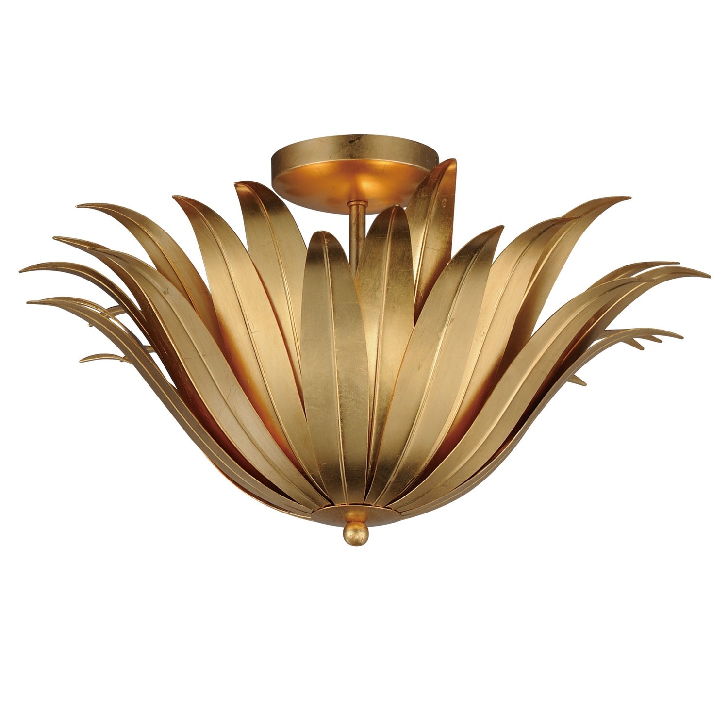 Maxim Lighting 28710GL Firenze Semi Flush/pendant Convertible in Gold Leaf