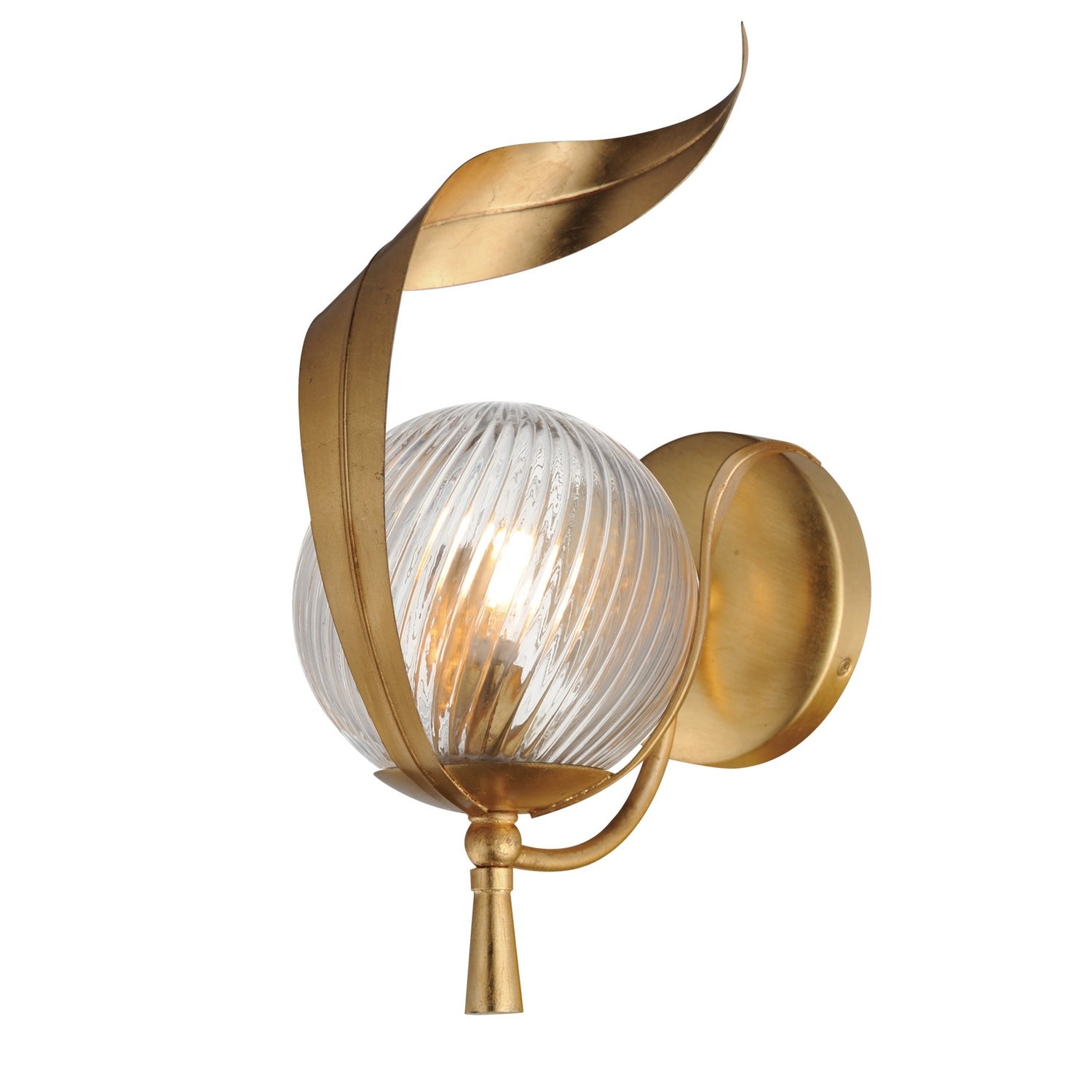 Maxim Lighting 28711CRGL Firenze Wall Sconce in Gold Leaf