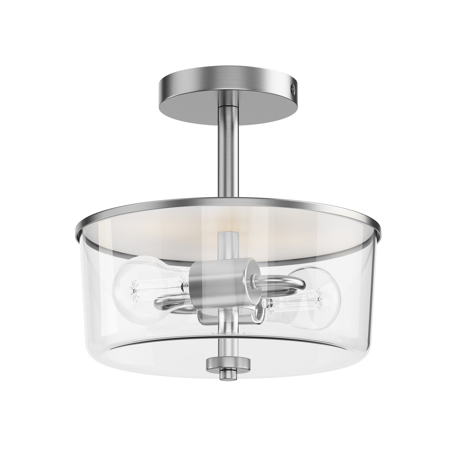 Maxim Lighting 5692CLSN Fuller Semi Flush/pendant Convertible in Satin Nickel