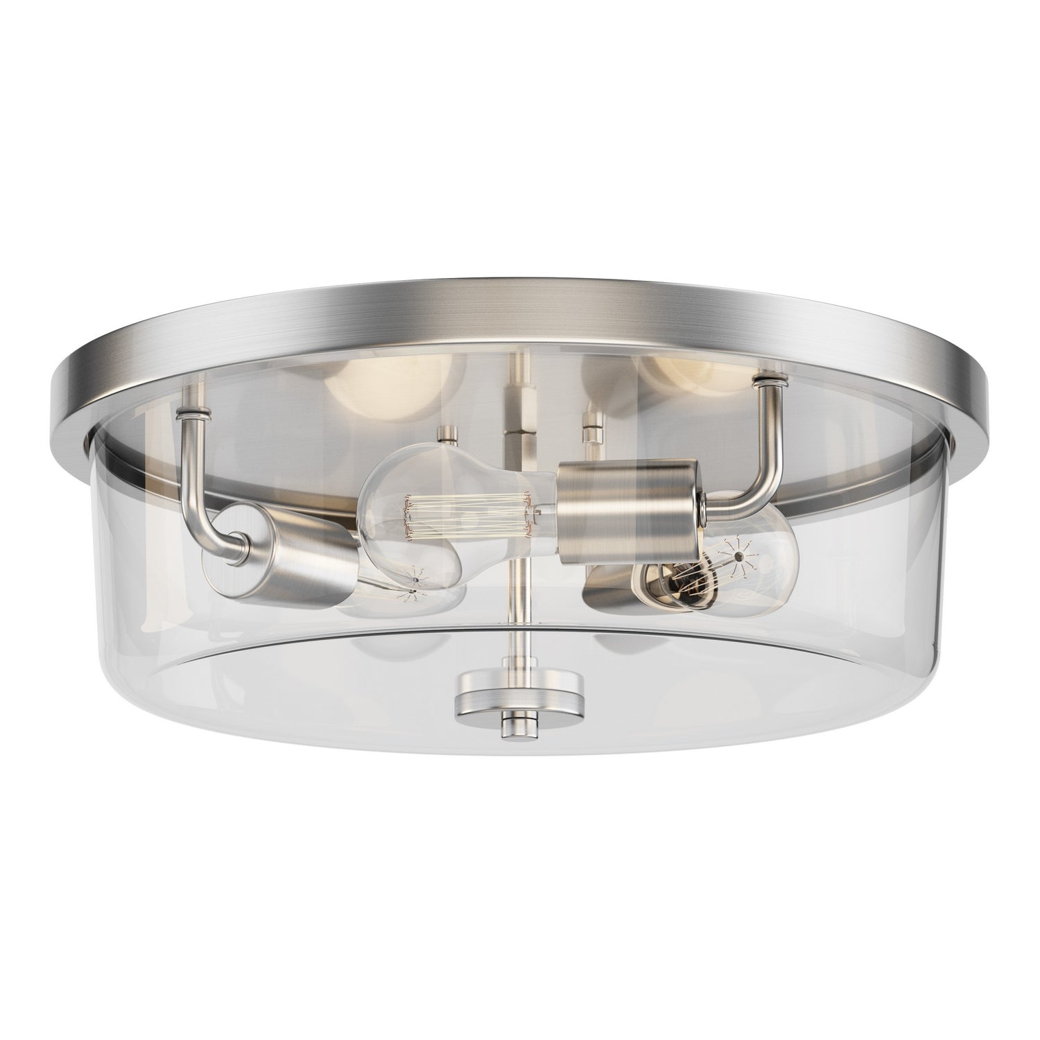 Maxim Lighting 5693CLSN Fuller Flush Mount in Satin Nickel