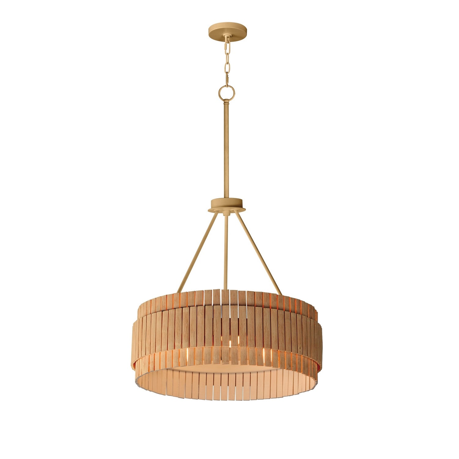 Maxim Lighting 14453NANAB Satori Grand Flush Mount in Natural Aged Brass