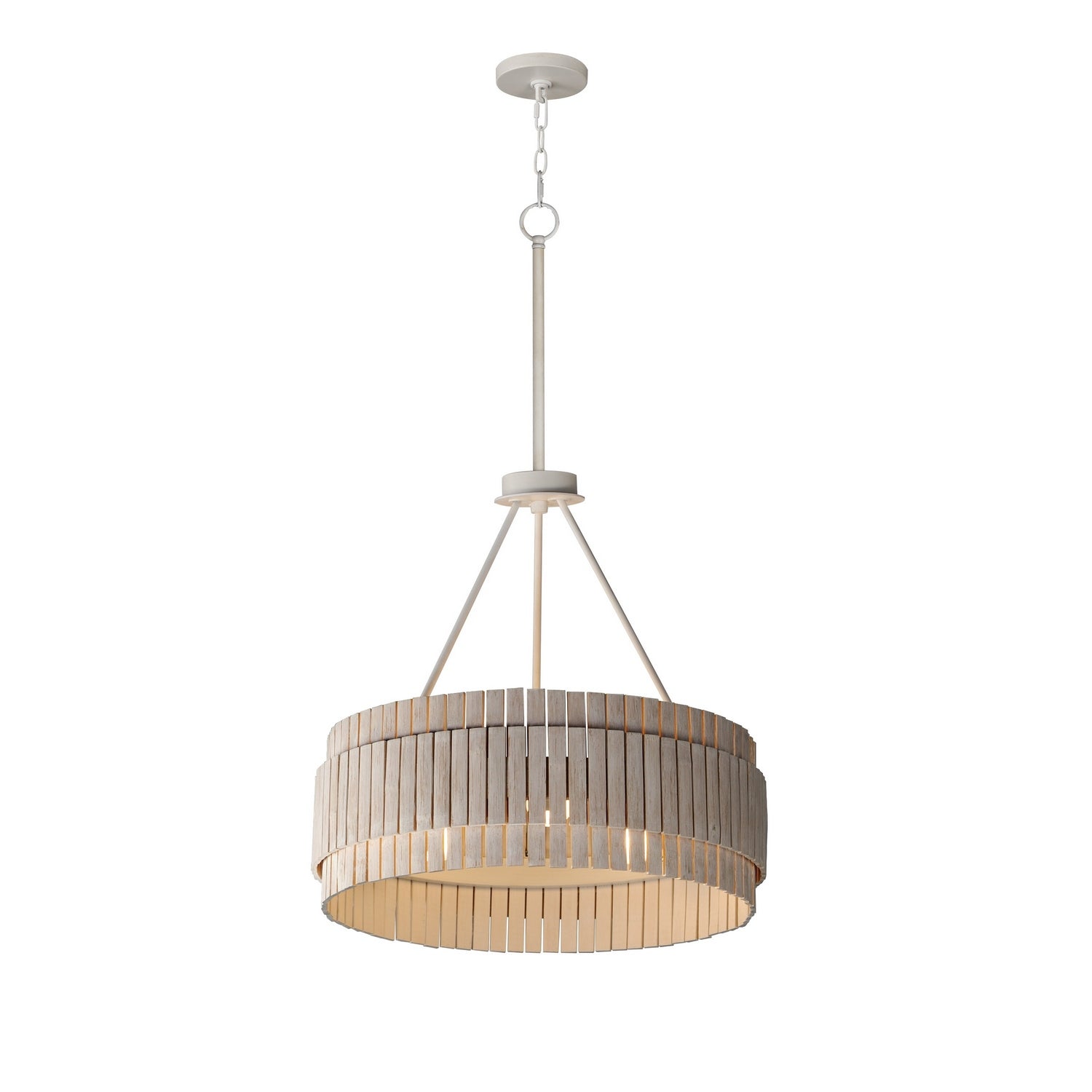 Maxim Lighting 14453WWTEC Satori Grand Flush Mount in Ecru