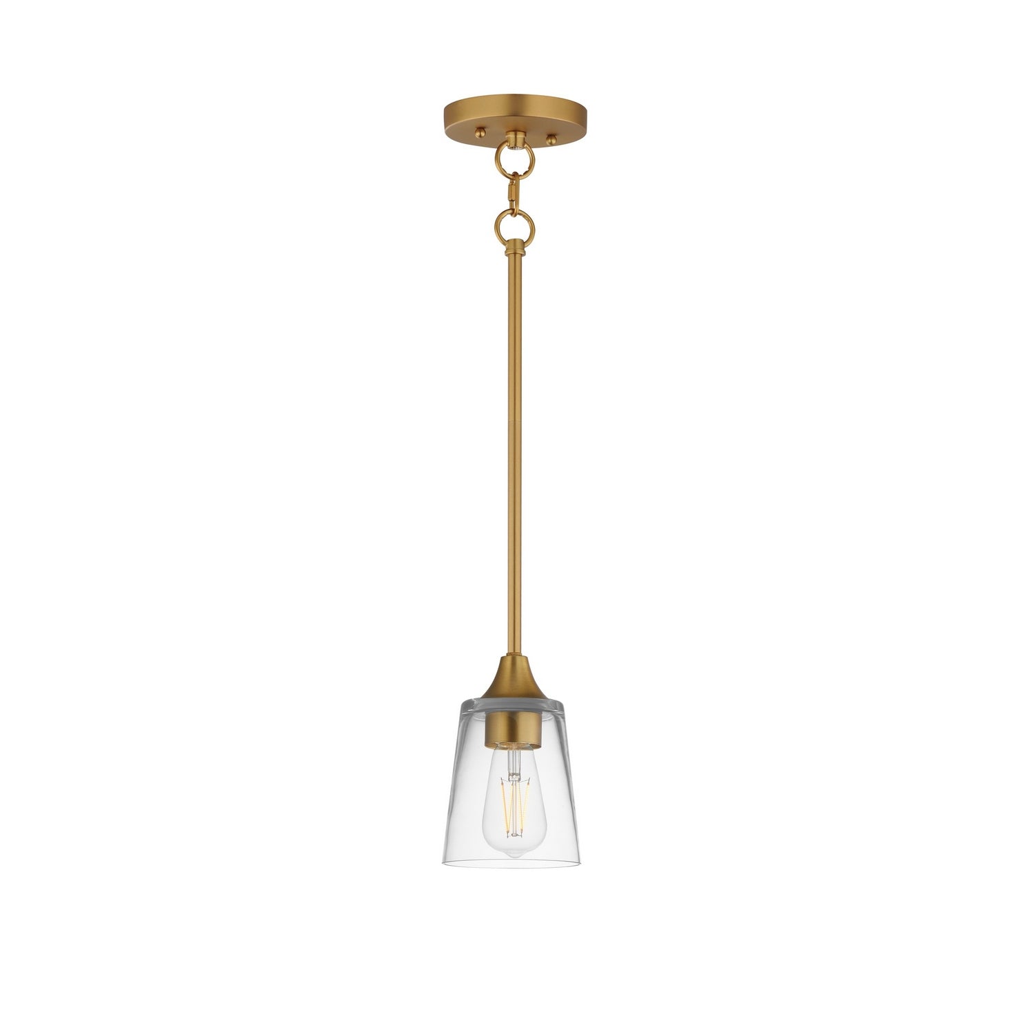 Maxim Lighting 92880CLNAB Hudson Mini Suspension en naturel Laiton vieilli