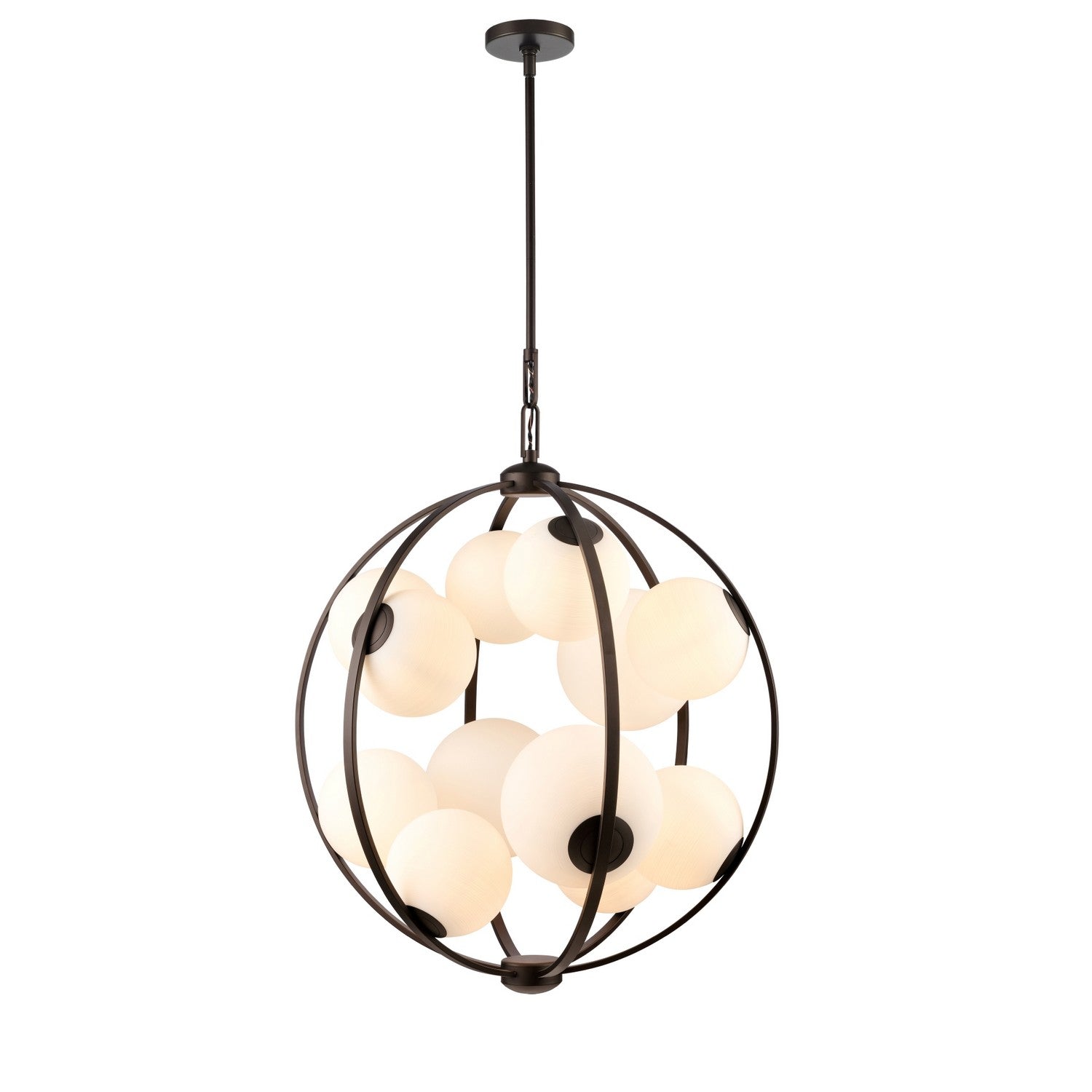 Arabela Lighting - 85270-12 - 12 Light Pendant - Concentro - Dark Bronze