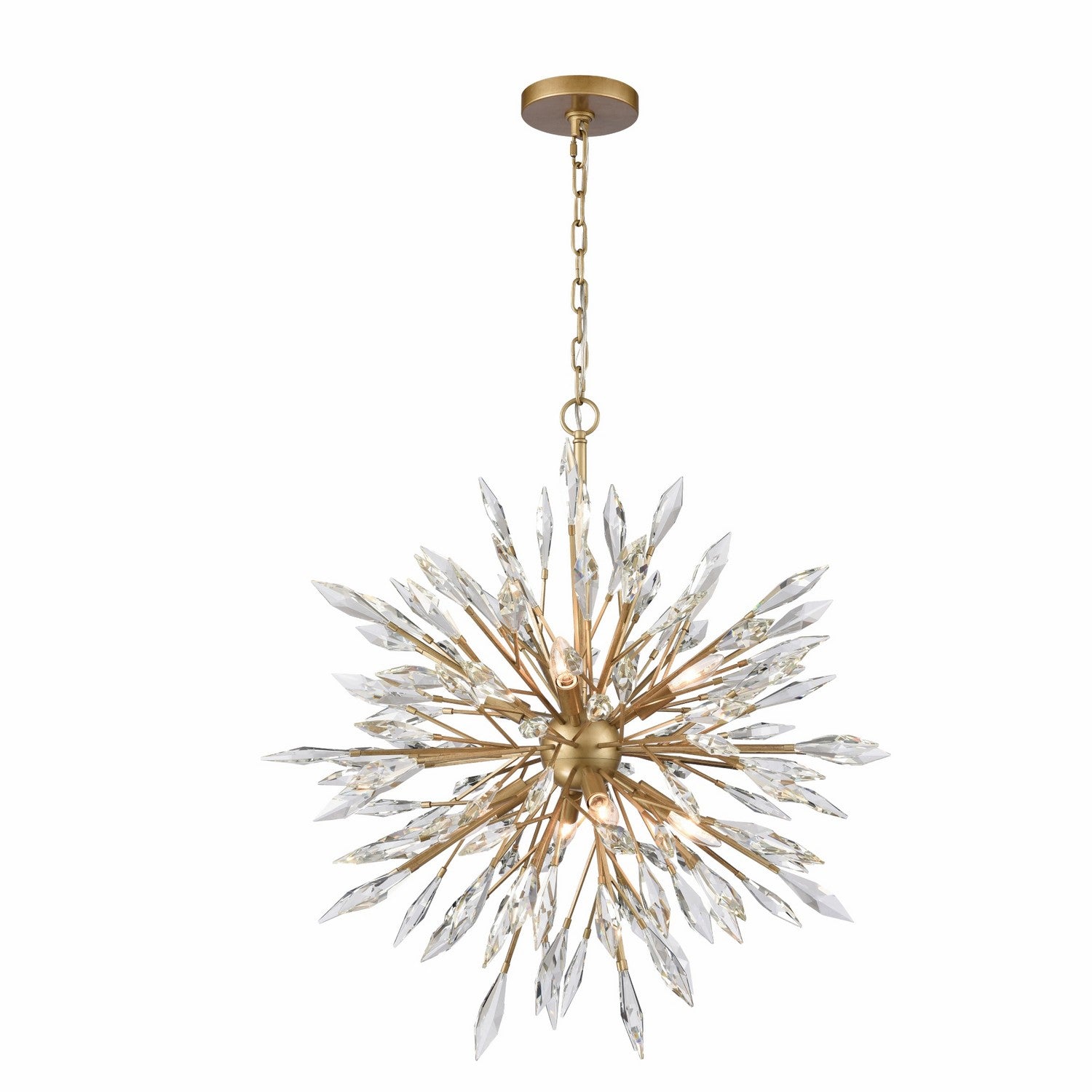 Arabela Lighting - 85421-8 - Huit lampes Suspendu - Fusion de cristaux - Or péruvien