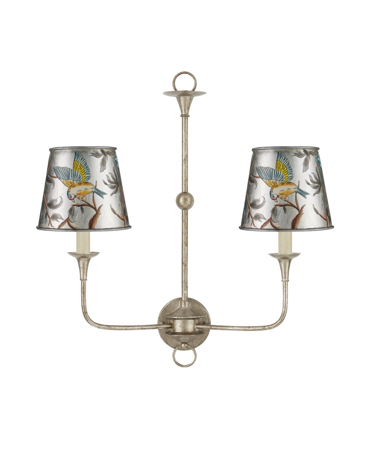 Currey and Company 0900-0068 Victoria Tapered Suspendu Nuance argentée