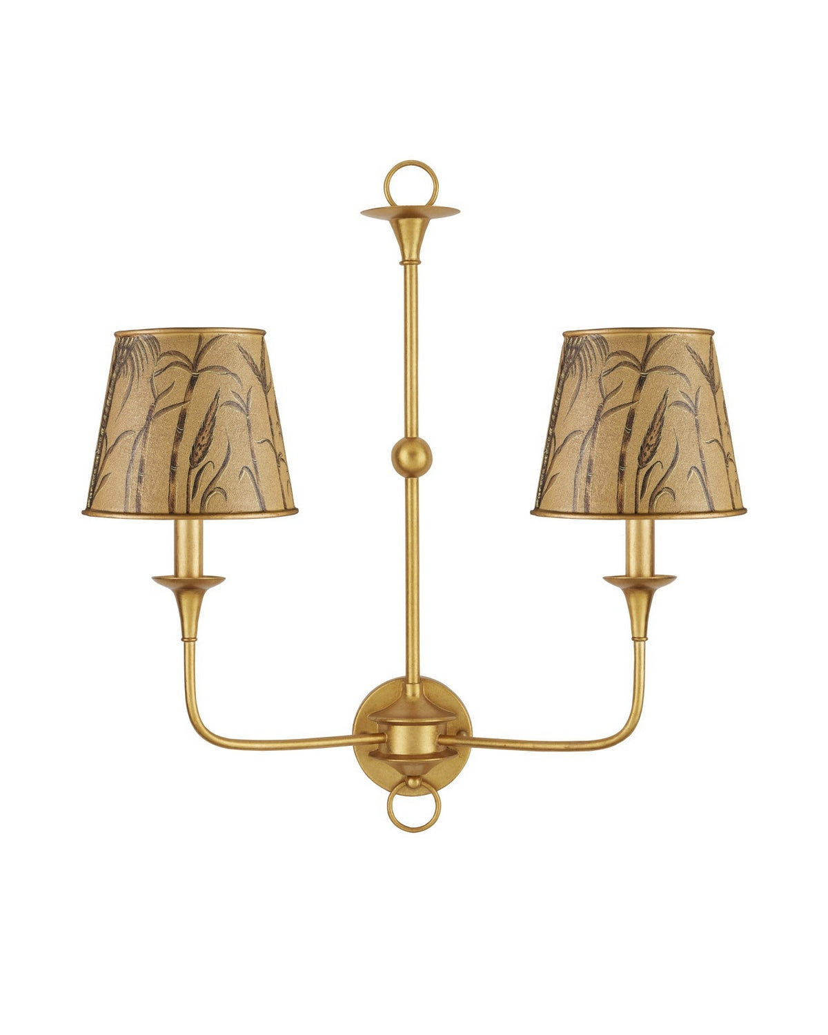 Currey and Company 0900-0069 Jouy Tapered Chandelier Shade in Gold