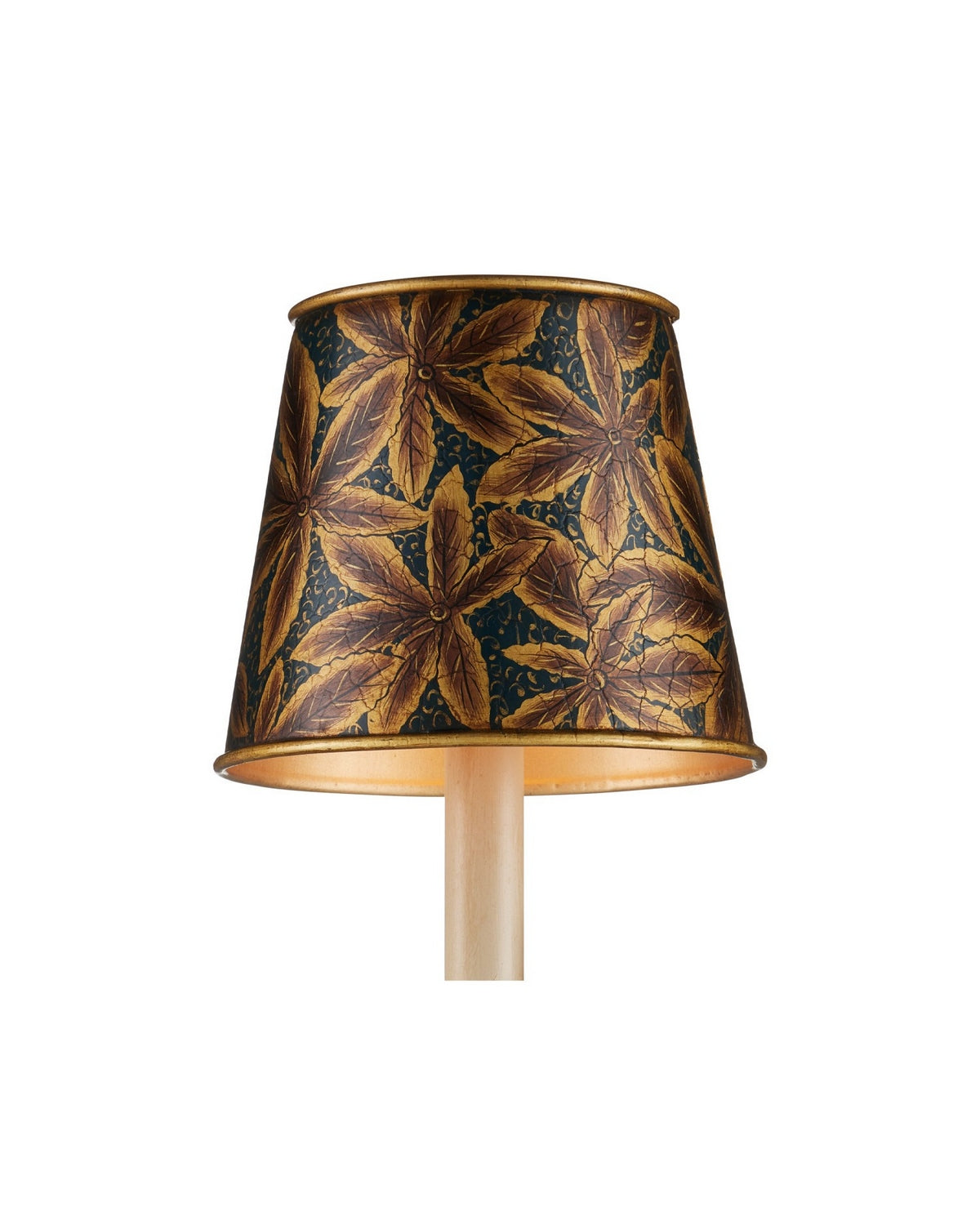 Currey and Company 0900-0071 Castagno Tapered Chandelier Shade in Gold/Blue