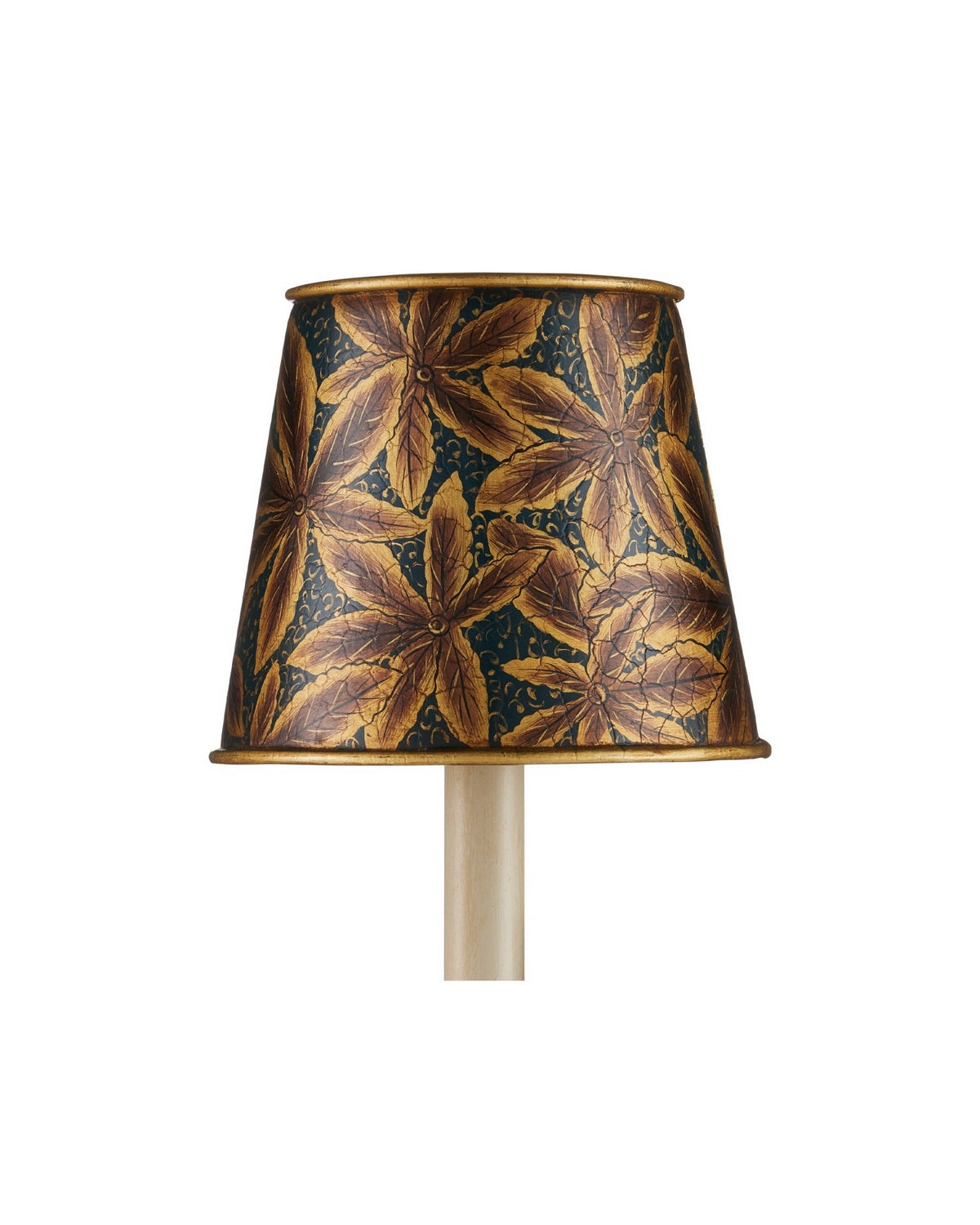 Currey and Company 0900-0071 Castagno Tapered Chandelier Shade in Gold/Blue