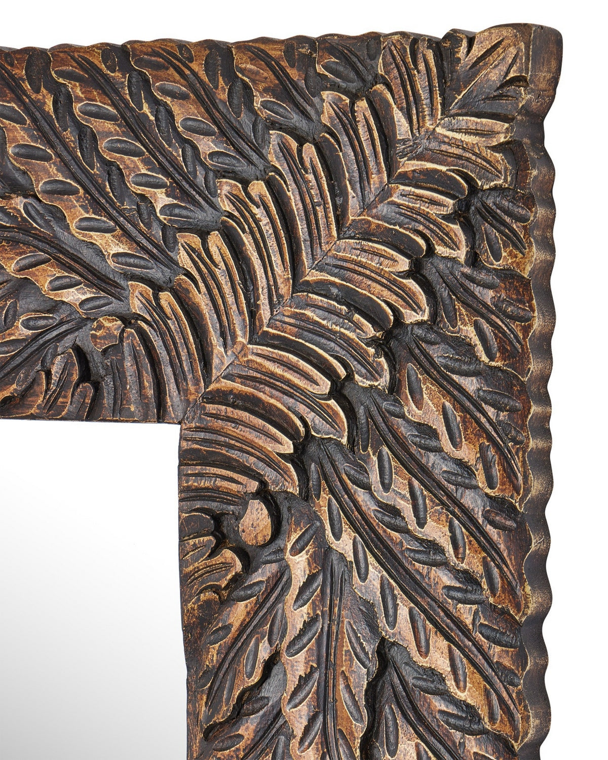 Currey and Company 1000-0172 Schwarzwald Mirror in Weathered Brown