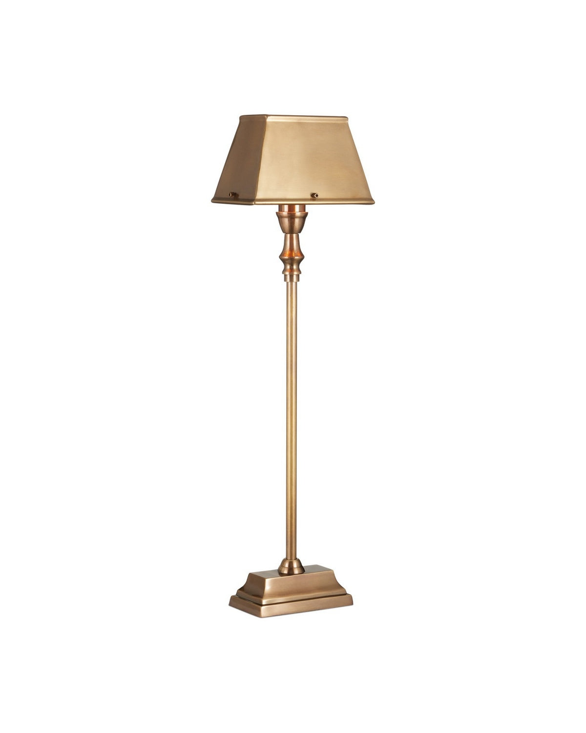 Currey and Company 6000-1058 Geddy Lampe de table en laiton antique