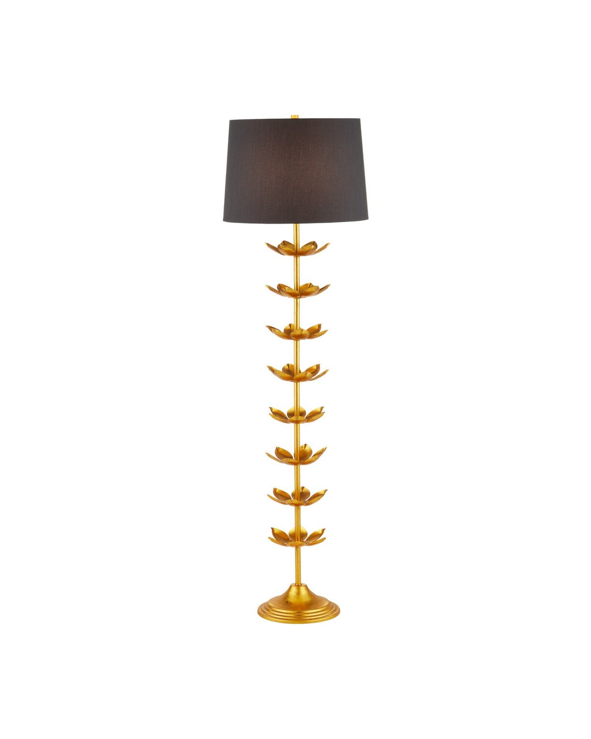 Lampe sur pied Currey and Company 8000-0177 Awakening en feuille d'or