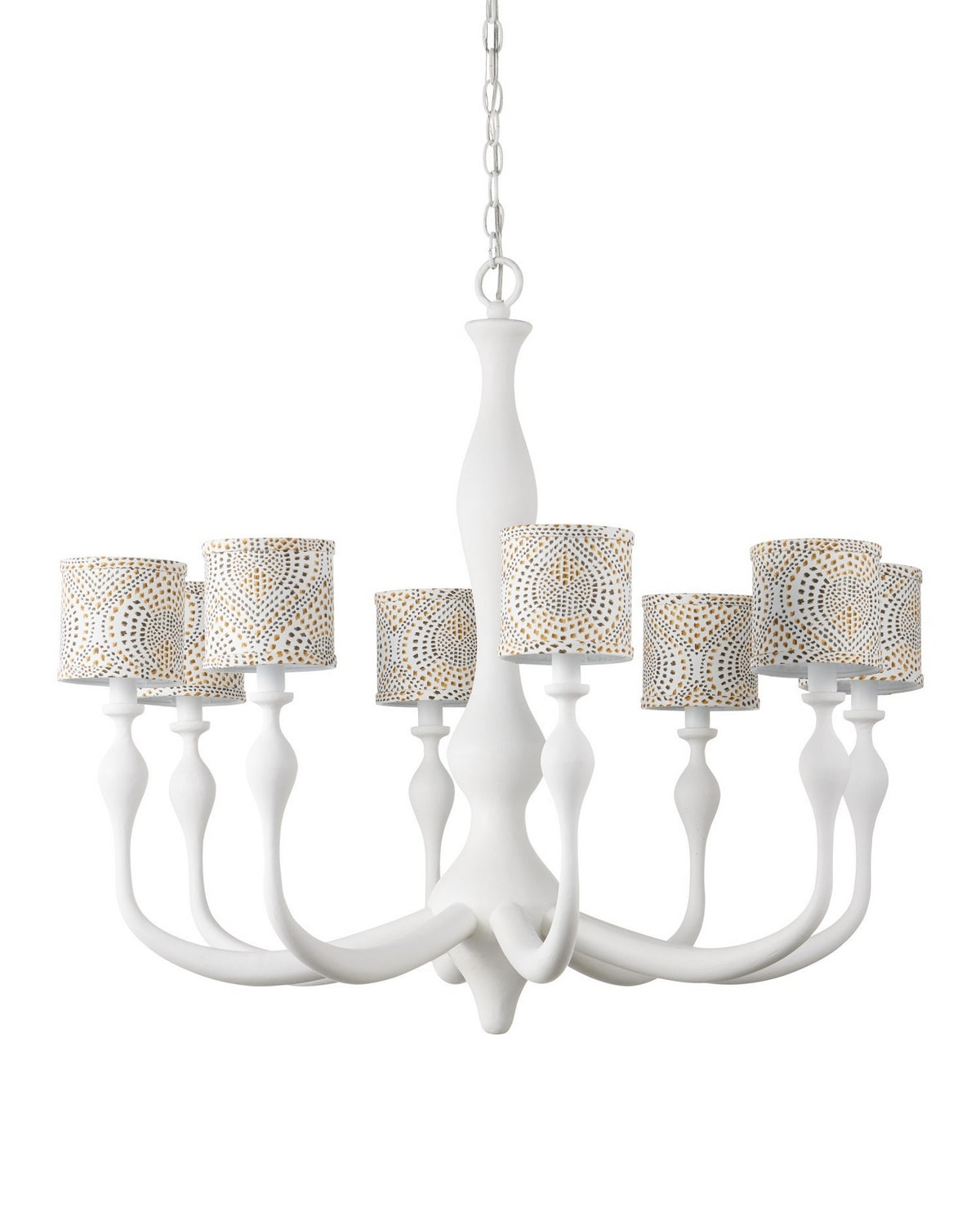 Currey et Compagnie 9000-1340 Ludwig Suspendu en blanc de gesso