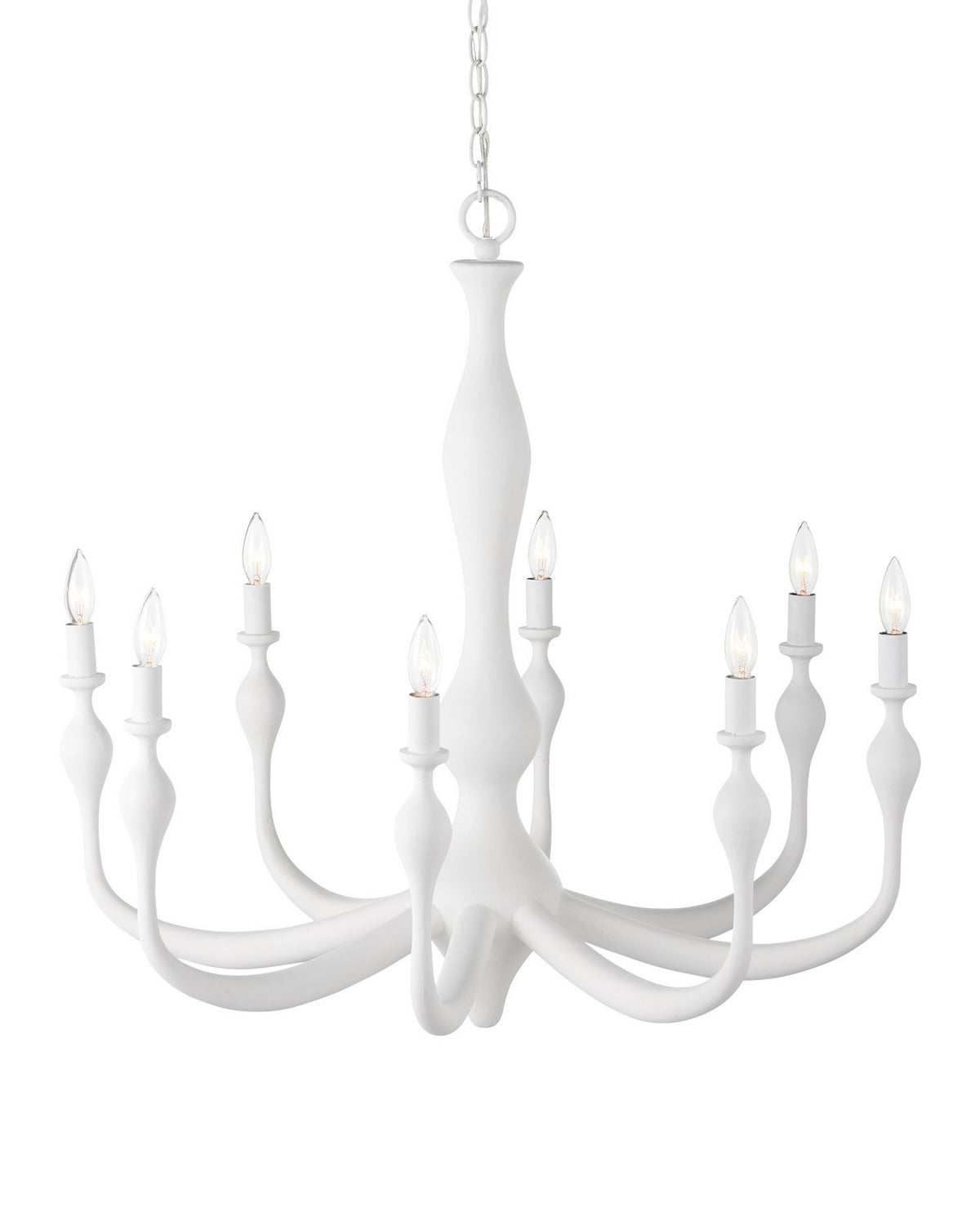 Currey et Compagnie 9000-1340 Ludwig Suspendu en blanc de gesso