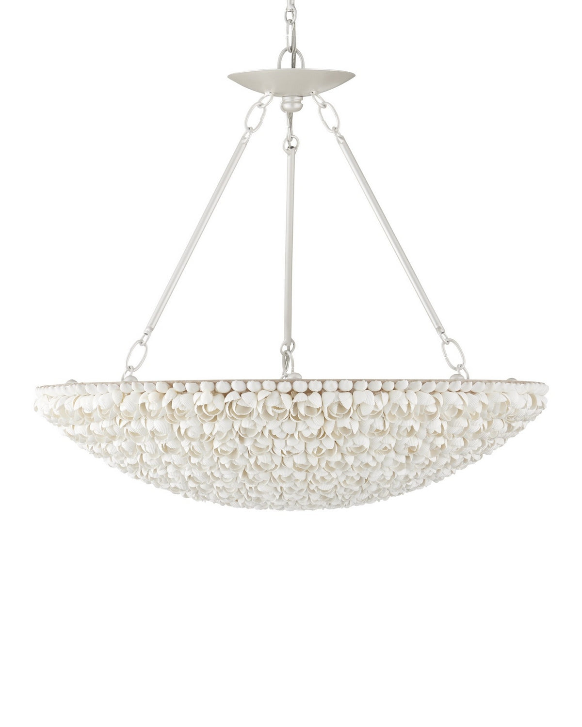Currey and Company 9000-1341 Virtu Chandelier in Natural/Pearlized White