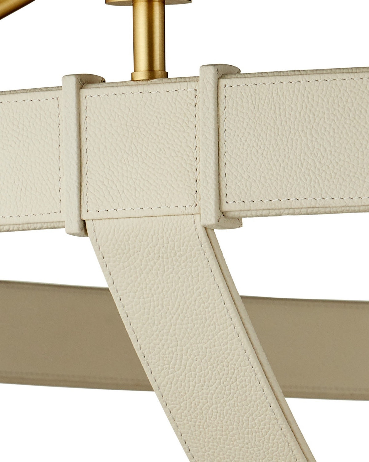 Currey et Compagnie 9000-1352 Barrington Suspendu en crème/laiton brossé