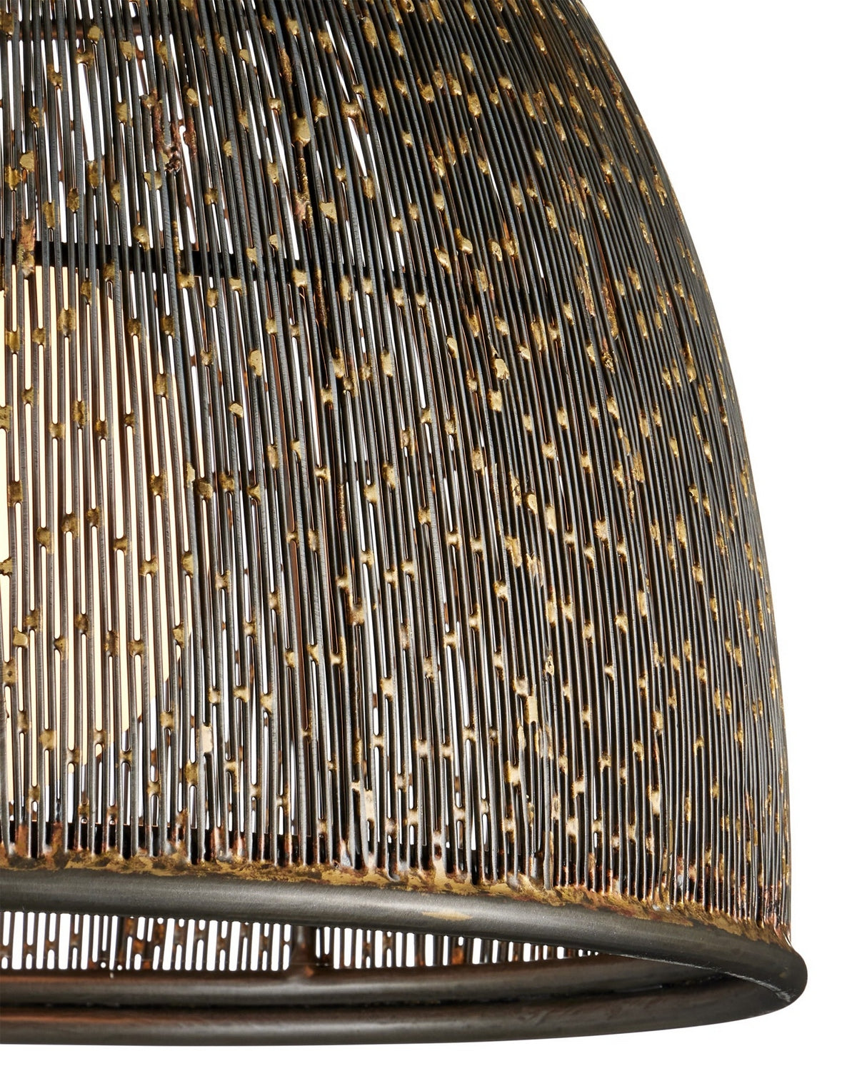 Currey and Company 9000-1353 Eduardo Pendant in Natural Iron/Brass