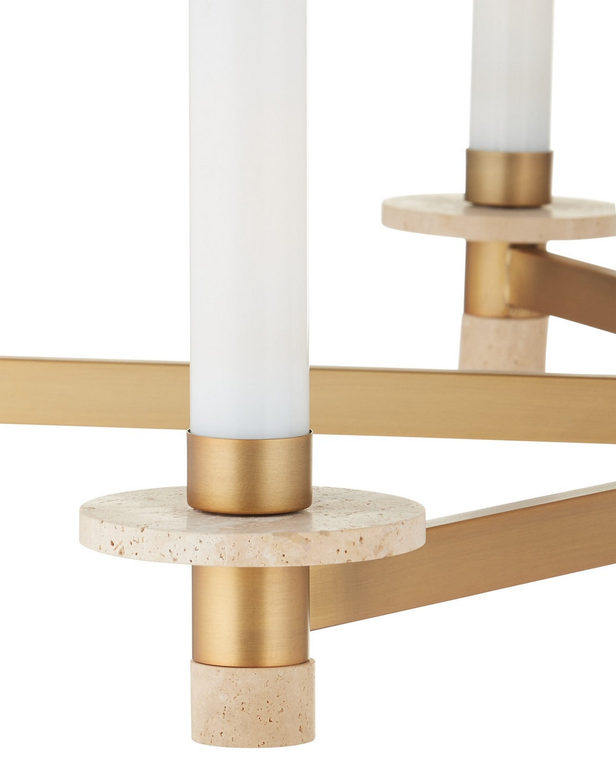 Currey et Compagnie 9000-1369 Marcelo Suspendu en laiton naturel/antique/blanc