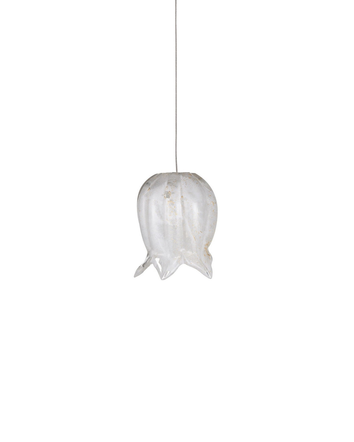 Currey and Company 9000-1404 Polpo 3-Light Round Multi-Drop Suspension en blanc/argent