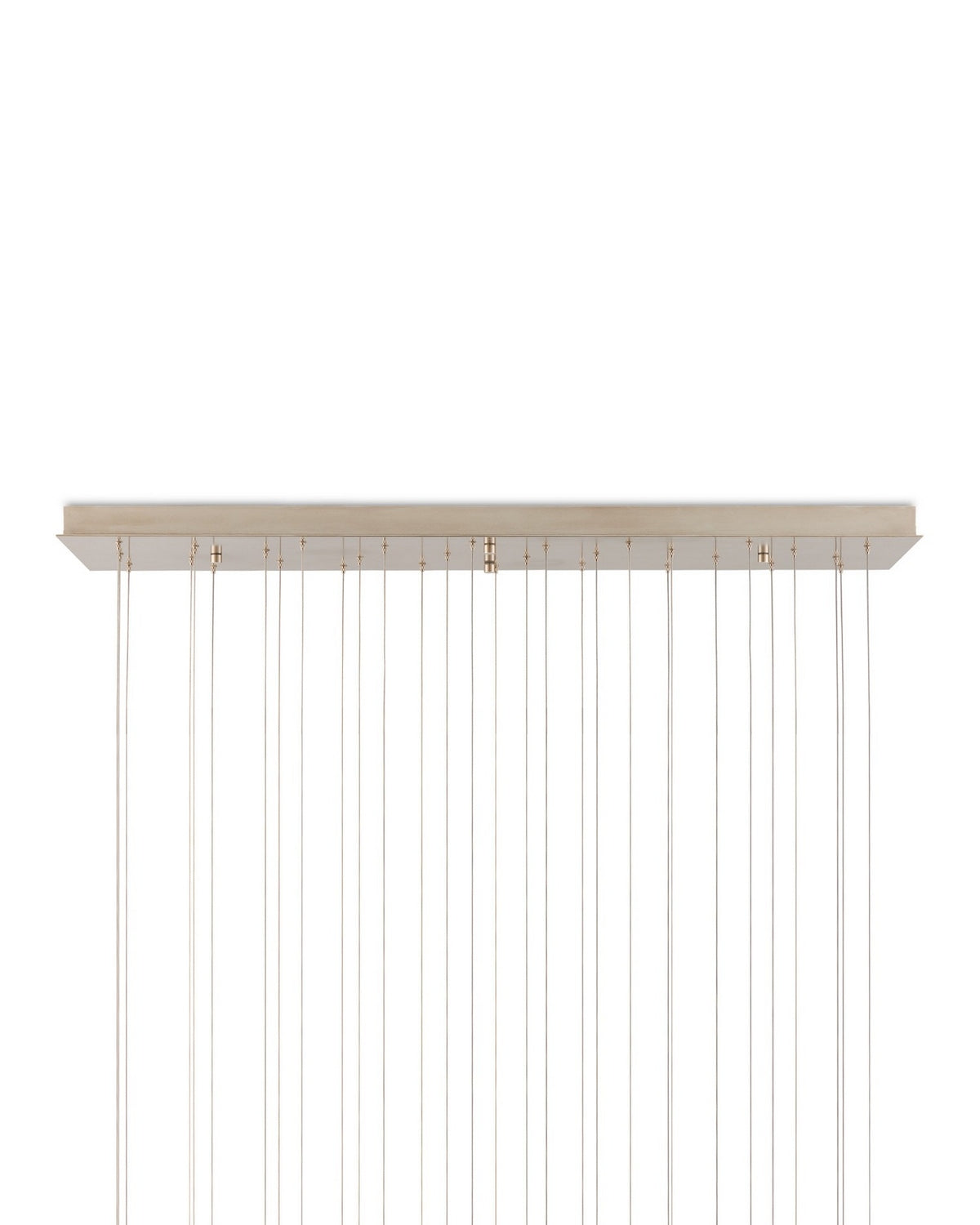 Currey and Company 9000-1416 Polpo Linéaire Multi-Drop Suspension en bleu/argent