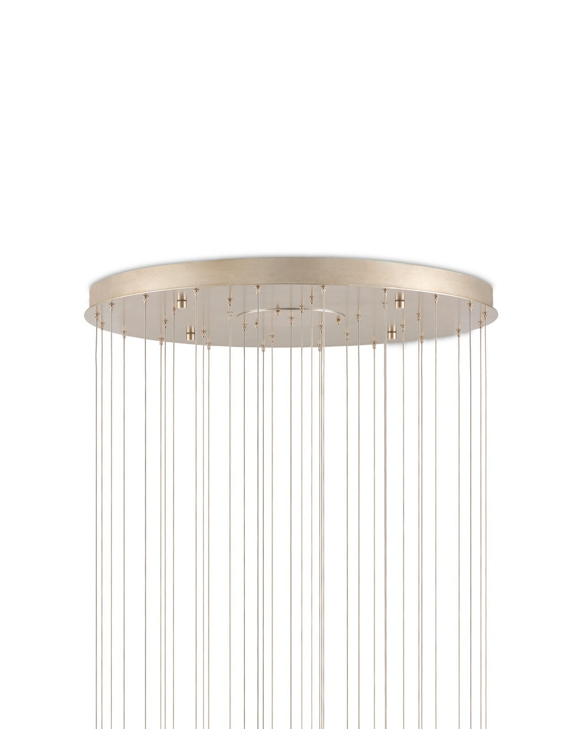 Currey and Company 9000-1417 Polpo Rond Multi-Drop Suspension en bleu/argent