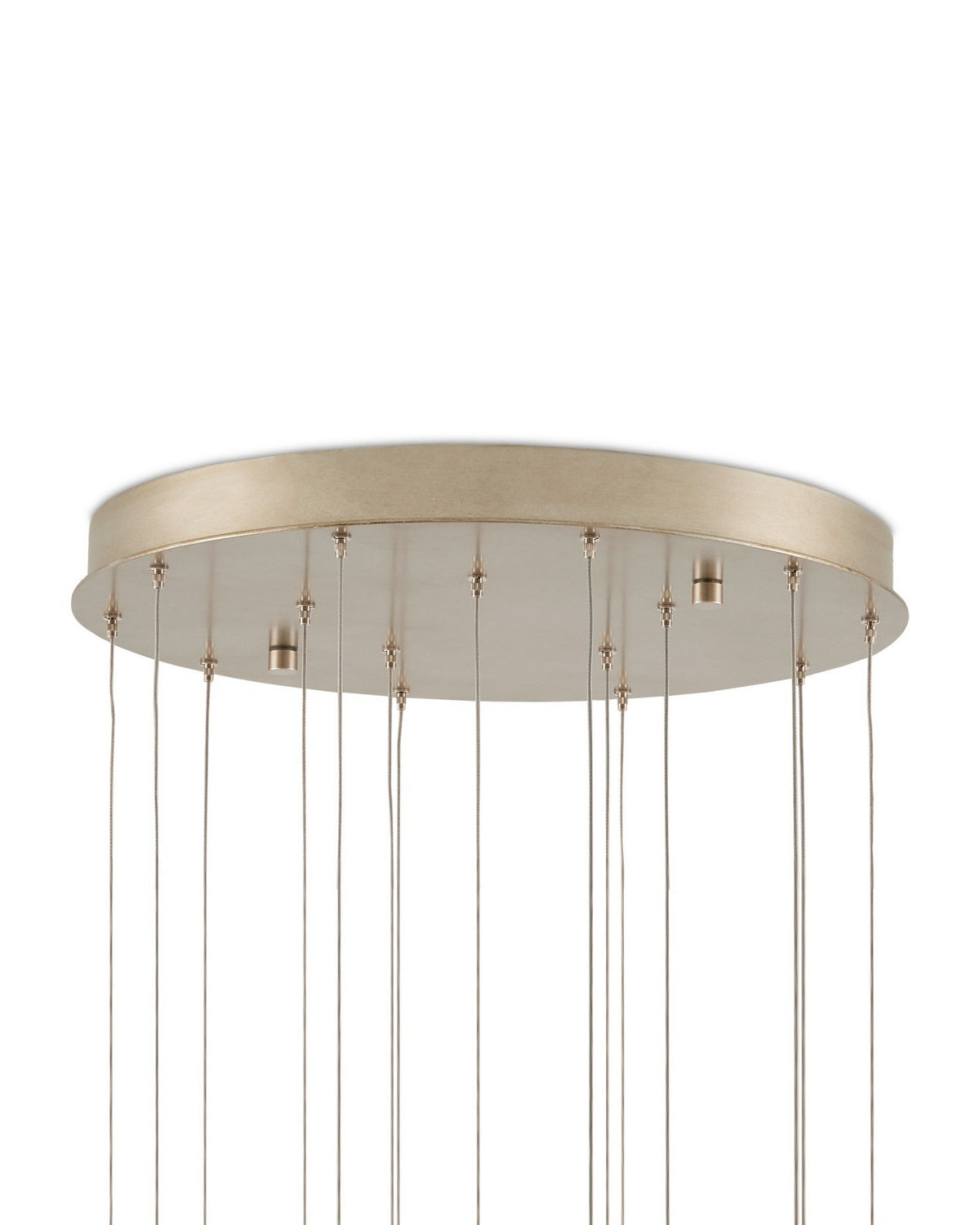 Currey and Company 9000-1421 Polpo Rond Multi-Drop Suspension en bleu/vert/blanc/argent